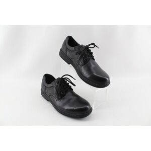 Nunn Bush Black Leather Plain Toe Oxford Men's 9 M US Memory Foam Insoles